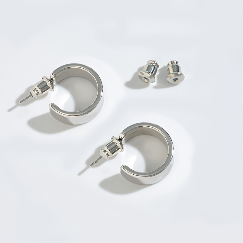 100Pcs Earring Backs Safety Bullet Clutch for DIY