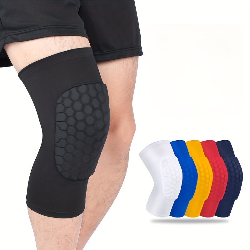 1pc Honeycomb Anti-collision Compression Leg Knee Pad, Men Women's Elastic  Anti-skid Knee Protection Sleeve, Leg Support Knee Pad Suitable For
