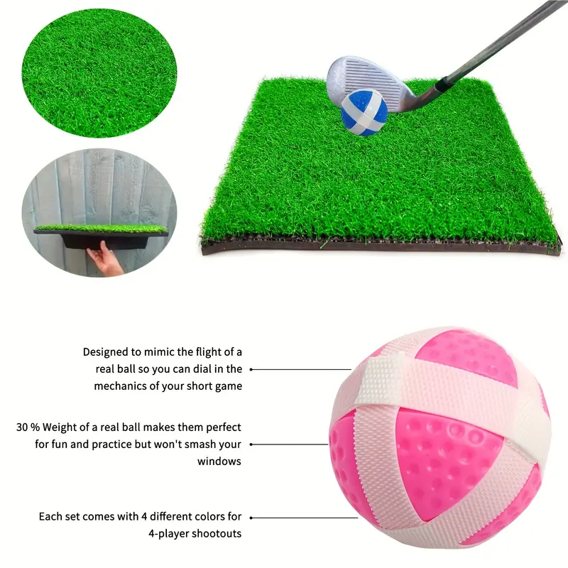 Golf Game Mat Bucket Golf Yard Game Golf Training Aid Equipment, Golf  Simulat Outdoor Games For Adults (no Club Included) - Temu