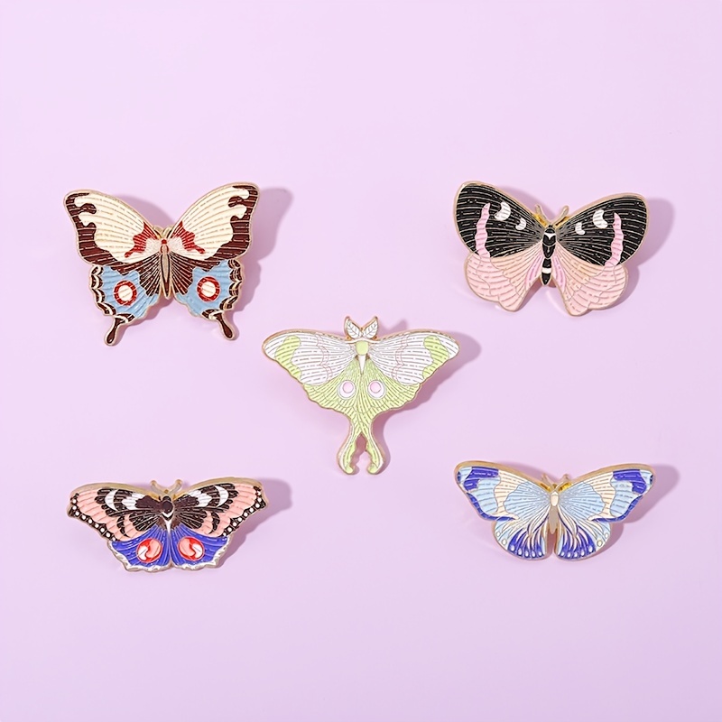 Enamel Pin Accessories Jewelry  Butterflies Enamel Lapel Pins