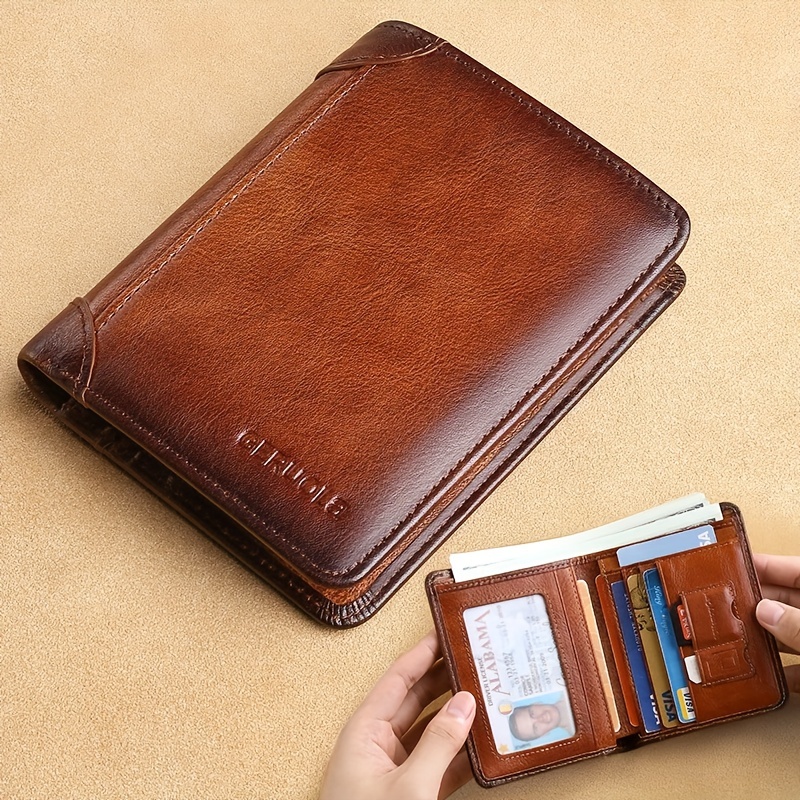 Portefeuille homme porte cartes en cuir portefeuille mince - Temu  Switzerland