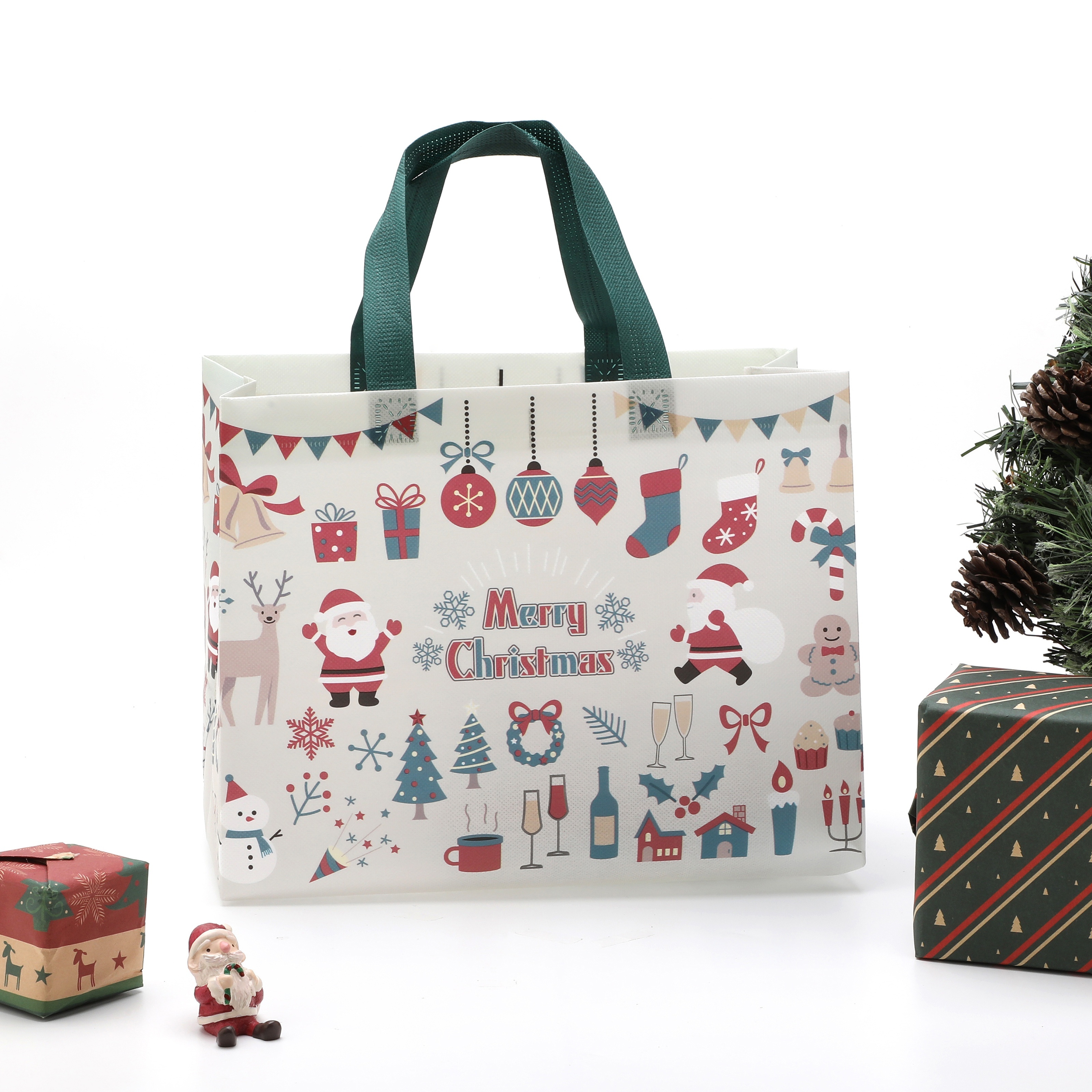 Christmas totes bags hot sale