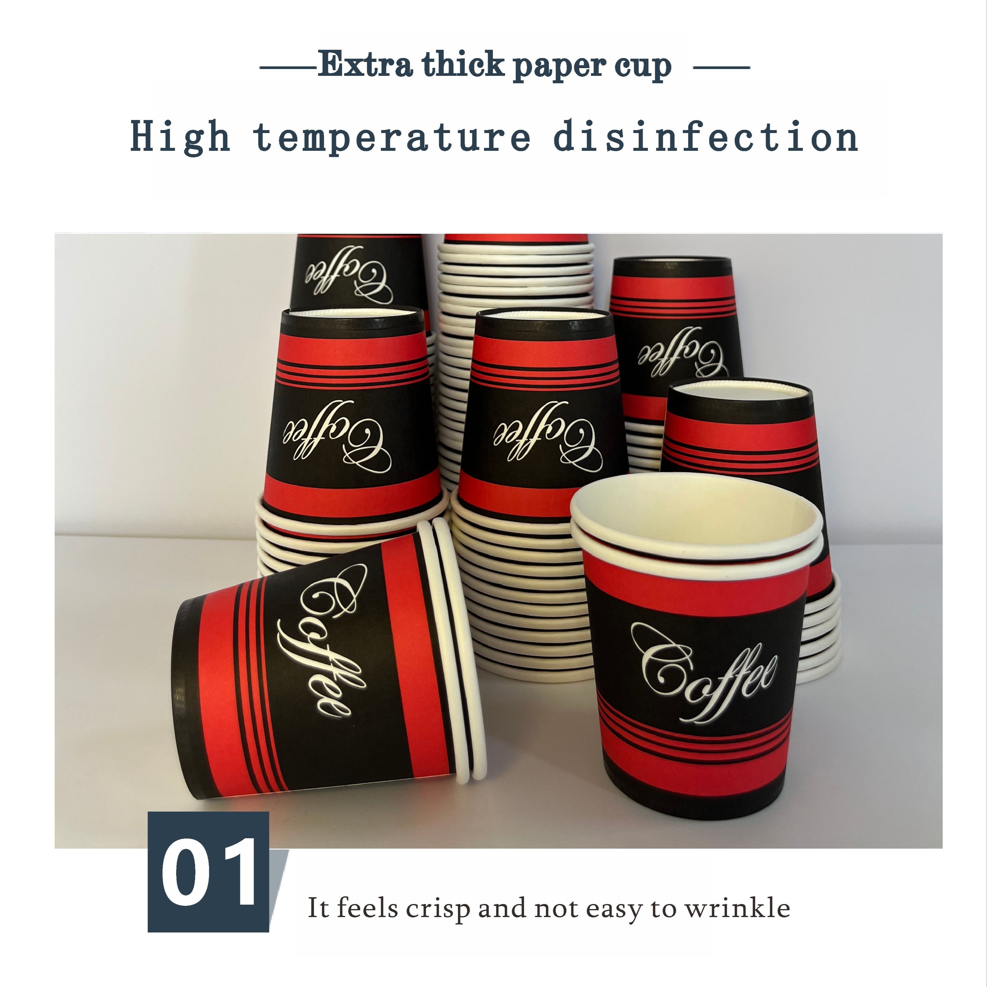 10/50 Thickened Disposable Paper Cups, Coffee Trial Cups, Household And  Commercial Anti Scald Drinking Cups, Tea Cups, Coffee Cups, Beverage Trial  Cups, Food Grade - Temu