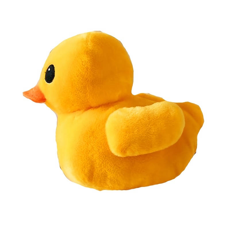 Peluche de pato de peluche, juguetes suaves de patito amarillo, regalos  para amigos y niños, Navidad, bonita almohada amarilla (pato amarillo de  patas