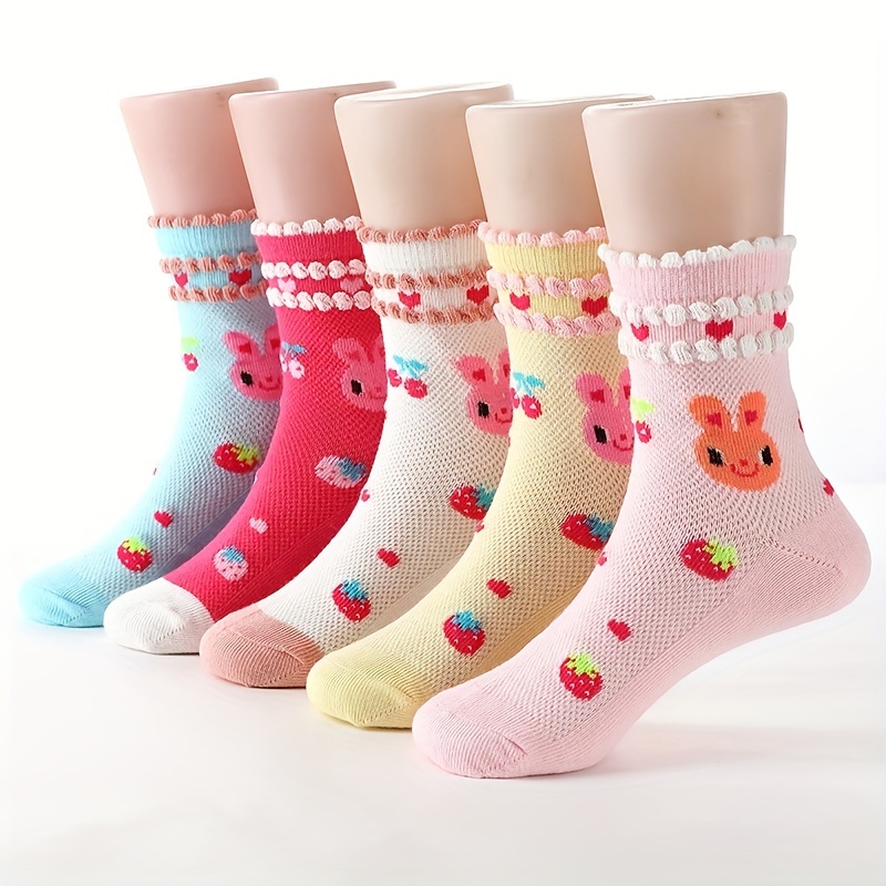 Chaussettes Fraise & Lapin