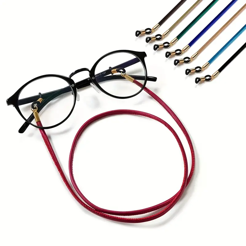 Brillen-lanyard, Brillen-hängeseil, Brillenkette, Pu-leder-seil, Brillen- zubehör - Schmuck & Accessoires - Temu Austria