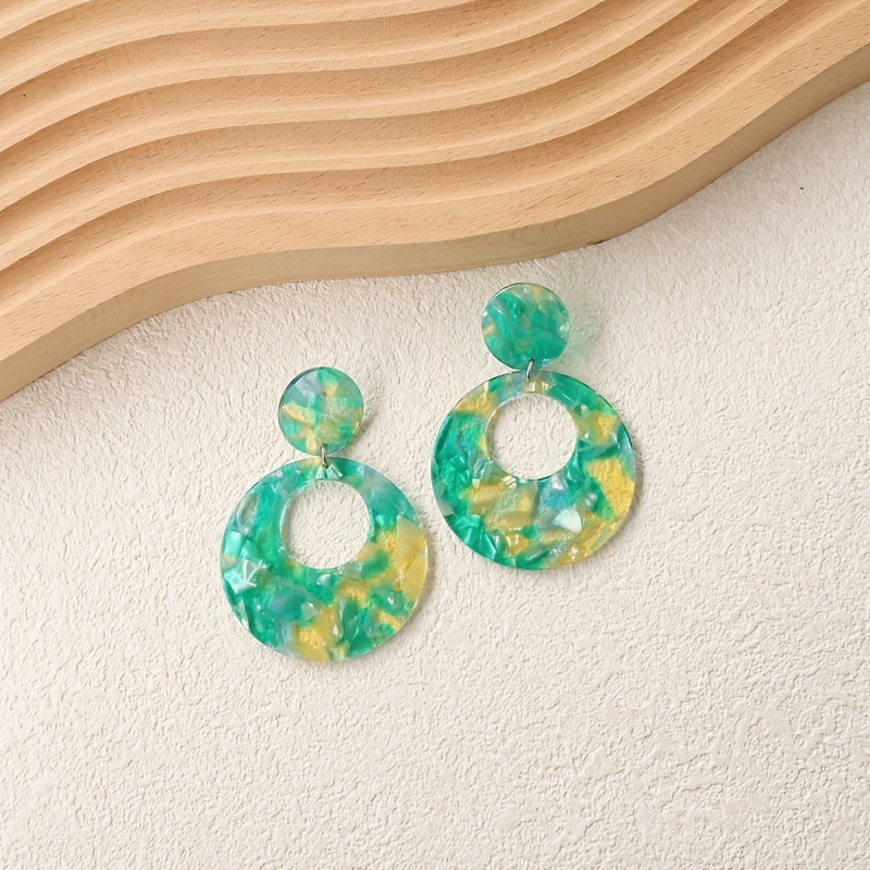 Girls Green St Patricks Day Vintage Earrings - Temu