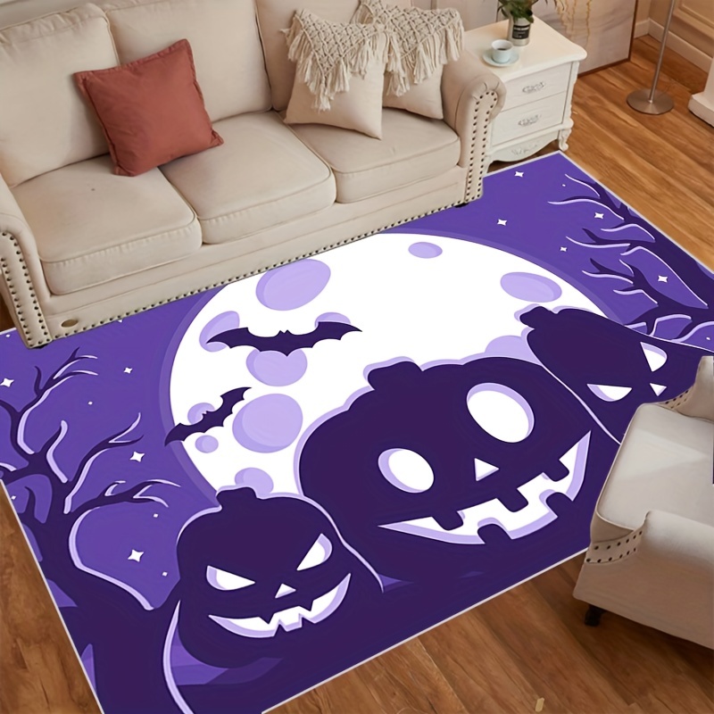 Extra Long Halloween Pumpkin Castle Rug Hallway Kitchen Mat - Temu