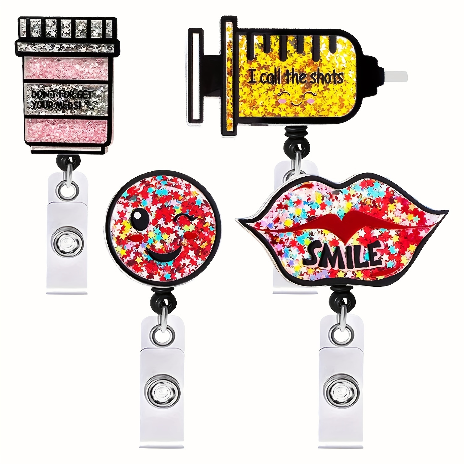 Funny Badge Reels Retractable Badge Holders Id Badge Holders - Temu  Philippines