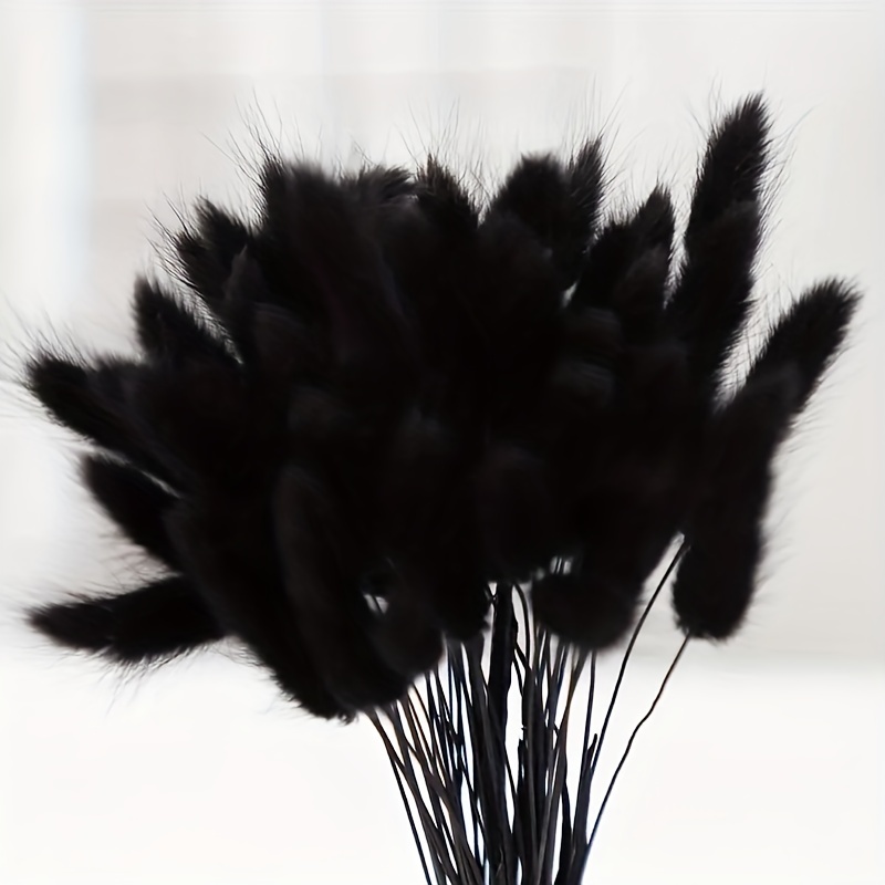 Monochrome Mini Dried Flower Bouquet // Black and White Dried