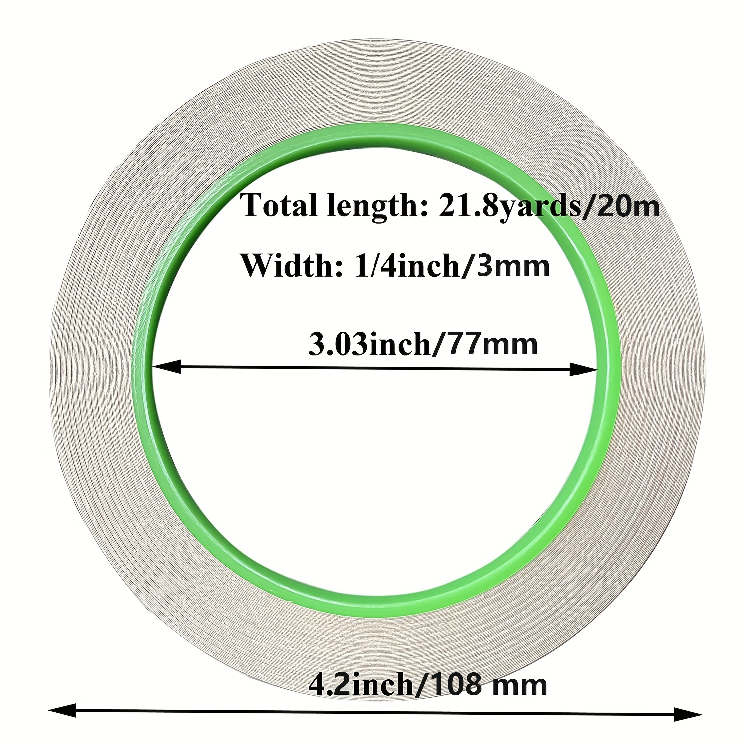 3M Copper Conducting Tape Code 1182, Double Sided Adhesive, Z05085