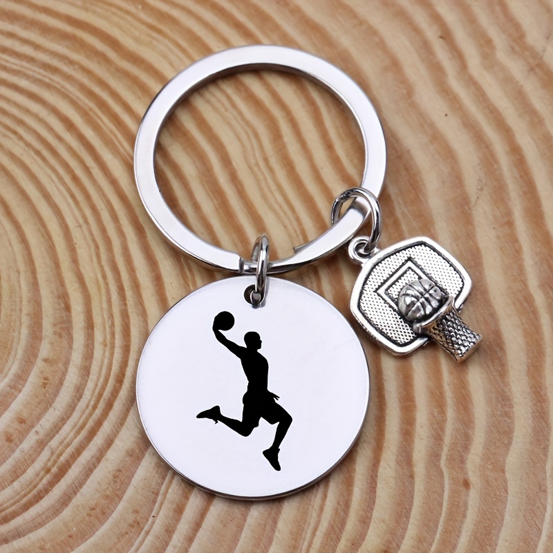 Basketball Keychain, Personalized Customize Keychain Stainless Steel  Engraving Exquisite Sports Keychain, Gift For Sports Lovers - AliExpress
