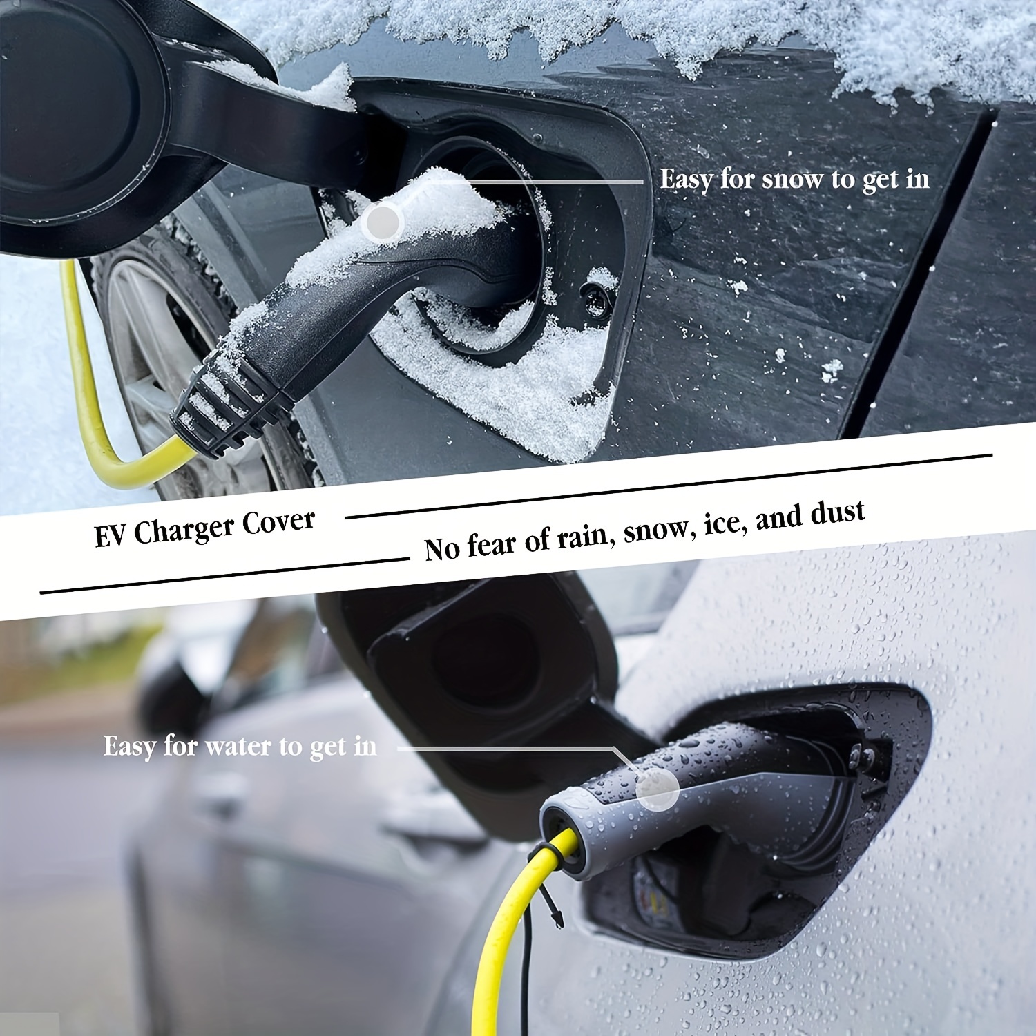 Car Charger Port Cover Magnet Waterproof Rain Snow Protector For Tesla Model  3/Y