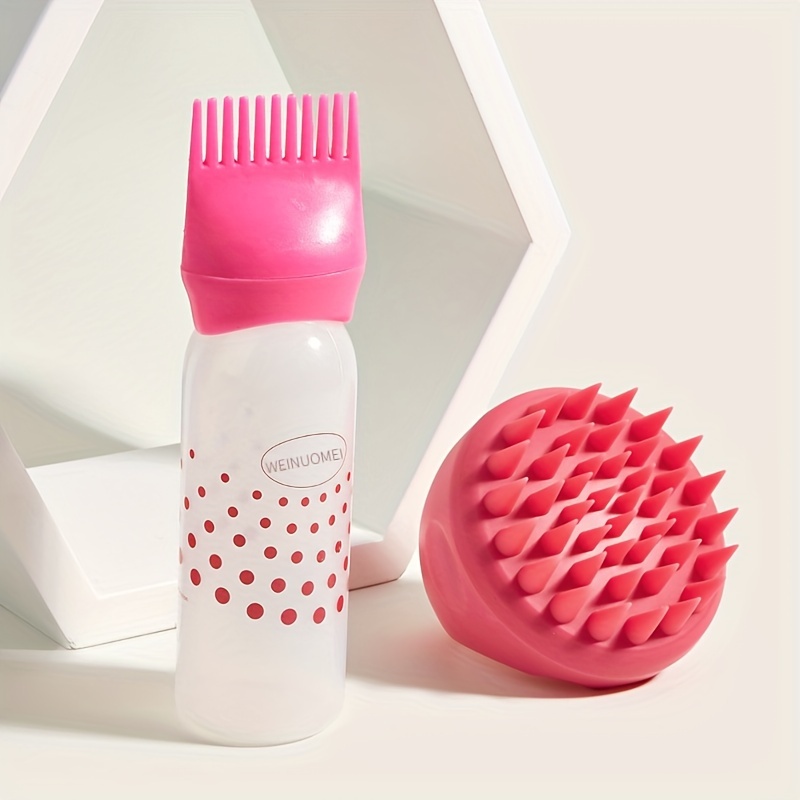 Silicone Shampoo Brush Pp Hair Dye Bottle With Aplicator Oil - Temu