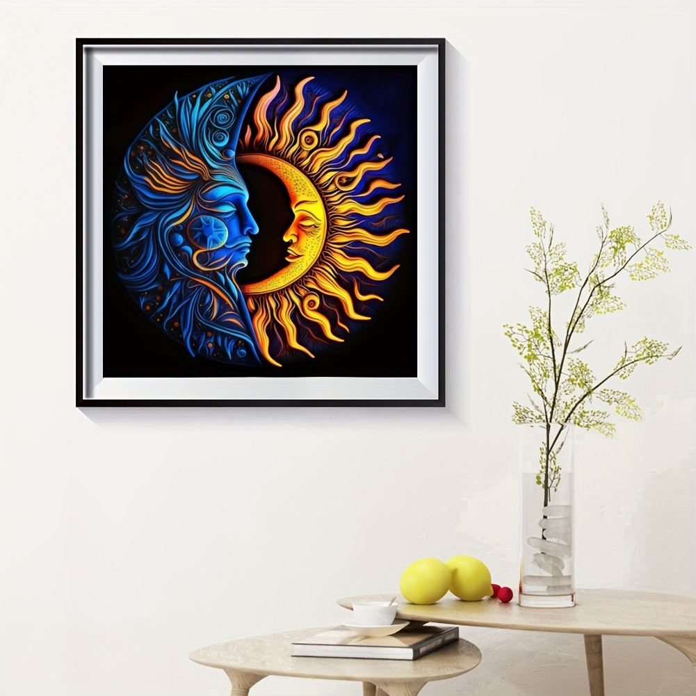 Mimik Moon and Stars Diamond Painting,Paint by Diamonds for Adults, Diamond  Art with Accessories & Tools,Wall Decoration Crafts,Relaxation and Home