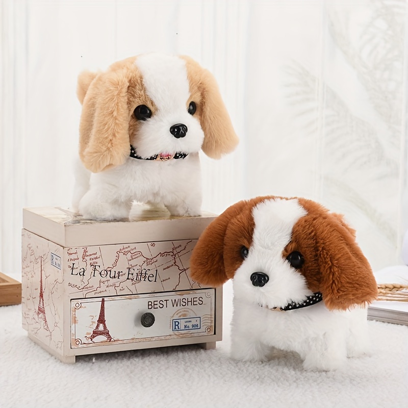 Plush Puppy Dog Electronic Interactive Toy Walking Barking - Temu