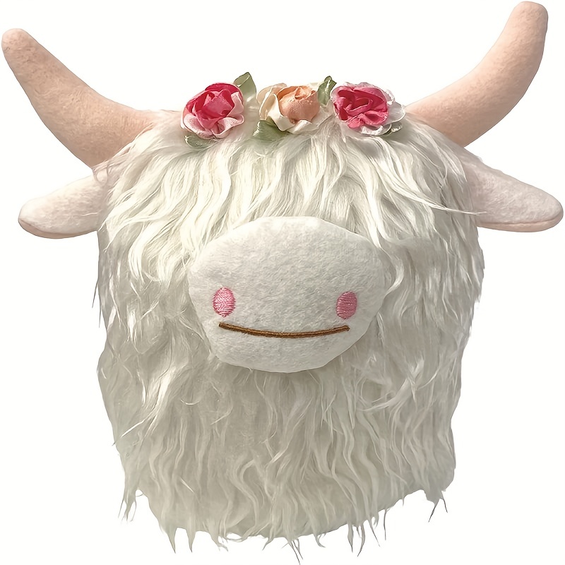 Simulation Highland Cow Family Plush Toys Highland Cow - Temu