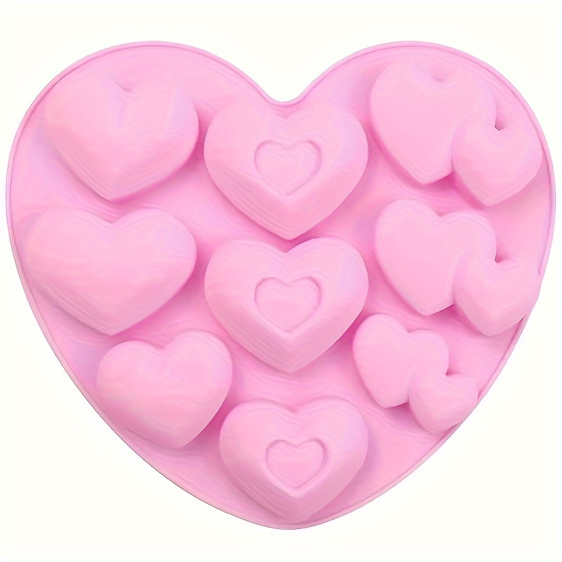 1pc Heart Shaped Silicone Mold