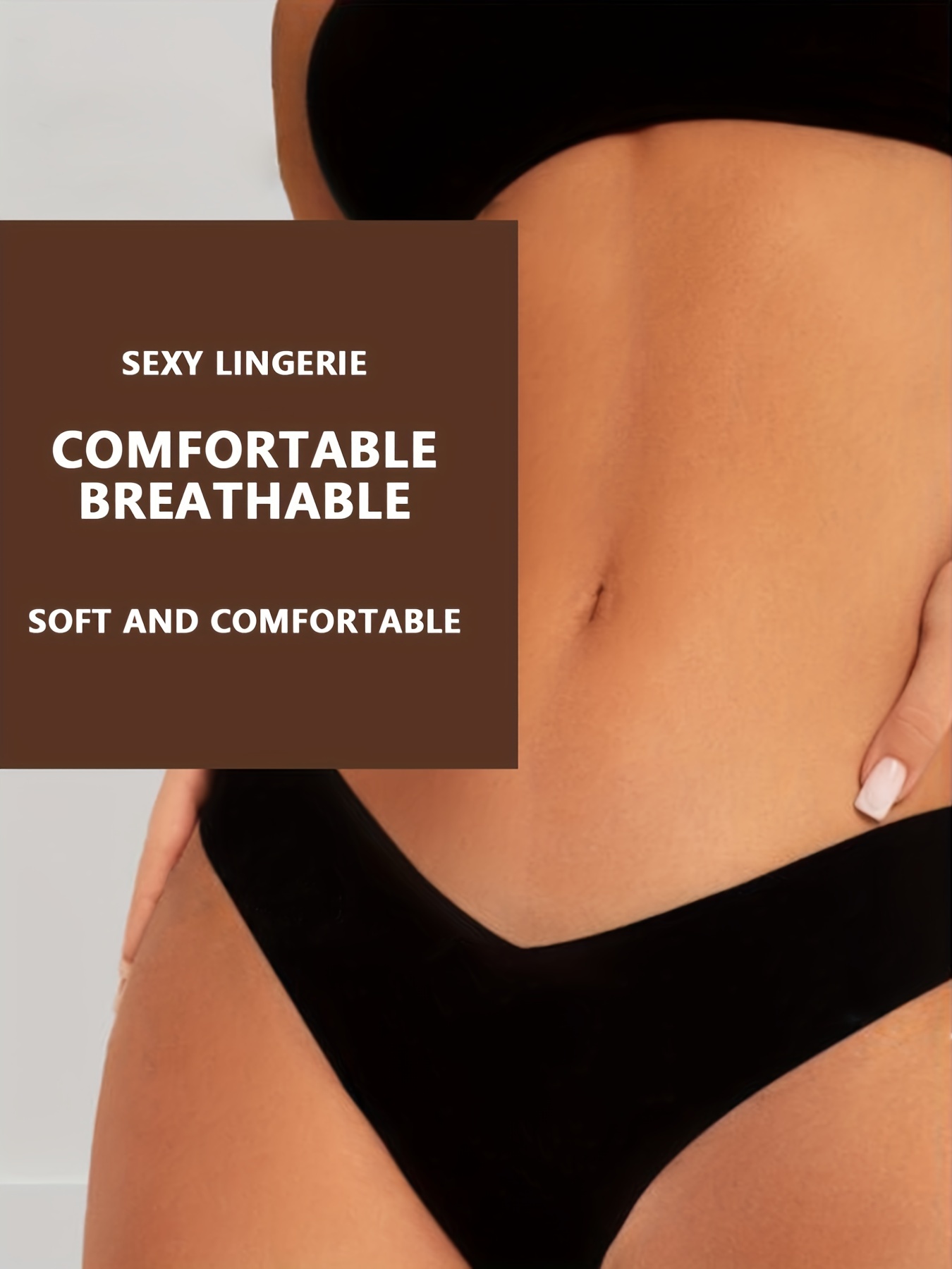 Seamless High-Waisted Thong: Comfortable Underwear for Women