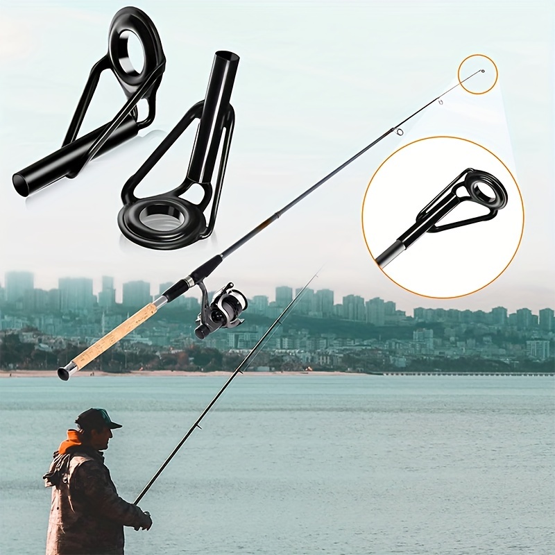 FishTrip Heavy Boat Rod Guides Repair Kit Saltwater Double-foot Sea Fishing  Rod Guides Stainless Steel Corrosion Resistant - AliExpress