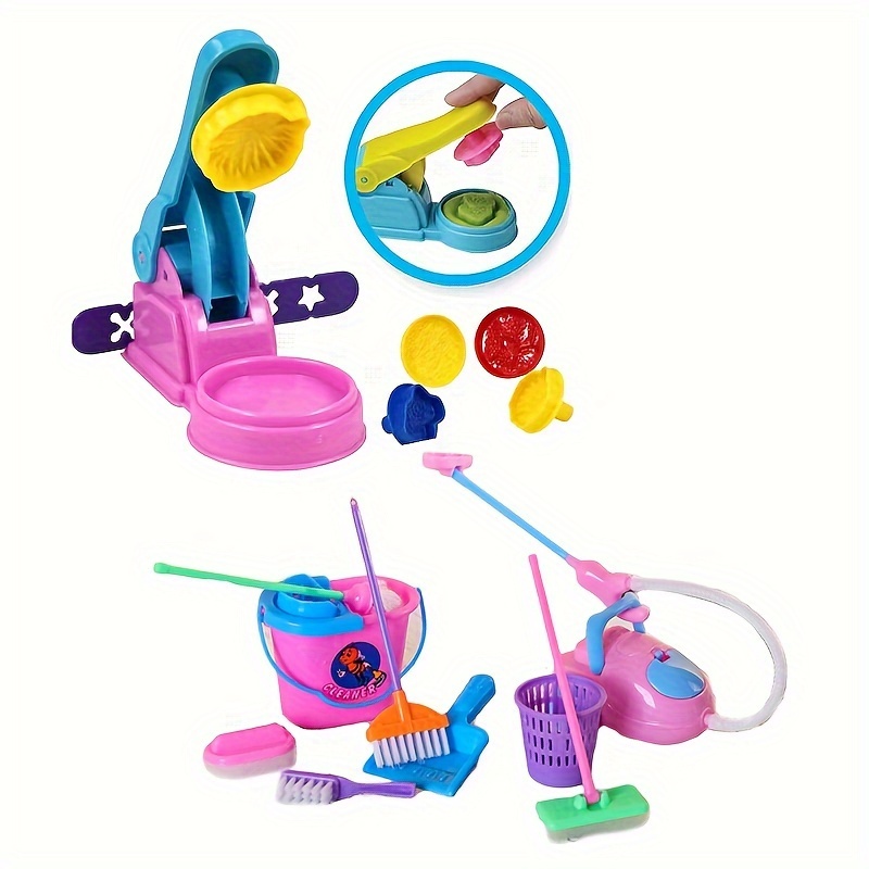 (As Seen on Image) Mini Doll Household Cleaning Tools, Doll Accessories for Kids Educational Toy (9Pcs Color Random)