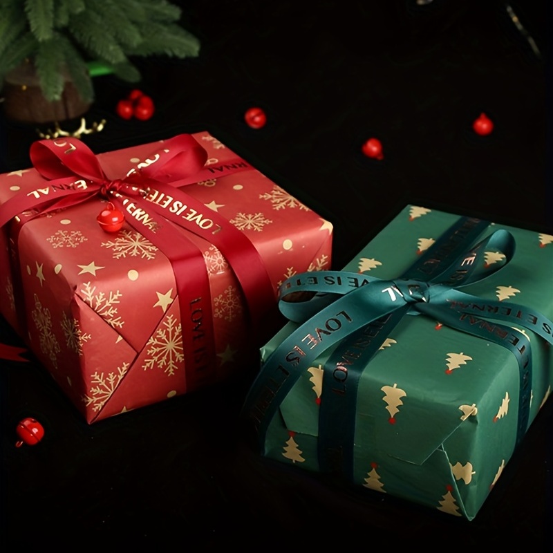 Christmas Gift Wrapping Paper Thickened Christmas Kraft - Temu