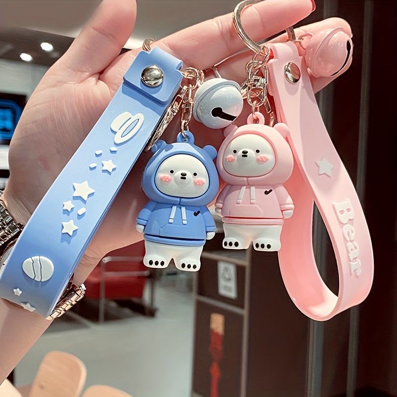 Cute Cartoon Color-changing Bear Keychain Christmas Gift , Kawaii
