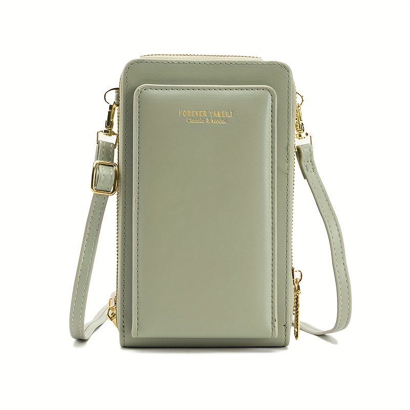 Mini Solid Color Phone Bag, Multi Zipper Crossbody Bag, Water Proof Small  Shoulder Purse - Temu