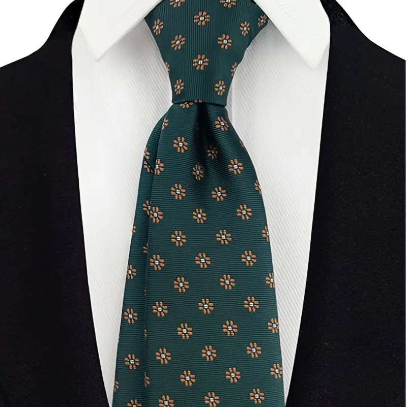 Mens Fashion Casual Vintage Business Jacquard Polyester Tie