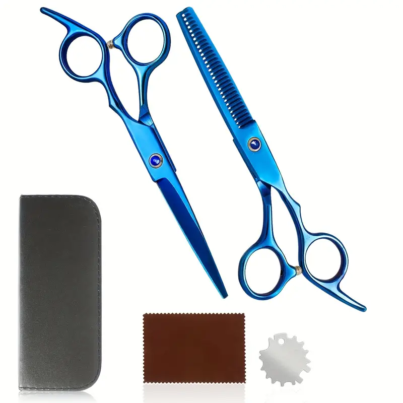 hair cutting scissors kits cutting scissors thinning shears professional salon barber haircut scissors for family barber salon use details 1