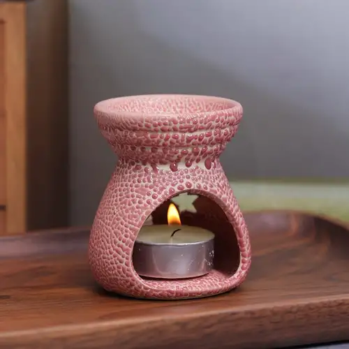 Acquista Diffusore di aromi per bruciatore di oli essenziali in ceramica,  supporto per aromaterapia, cera per camera da letto