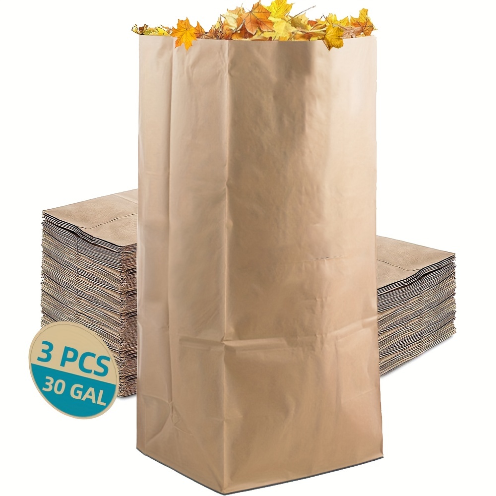 30 Gallon Kraft Lawn And Leaf Bags Heavy Duty - Temu