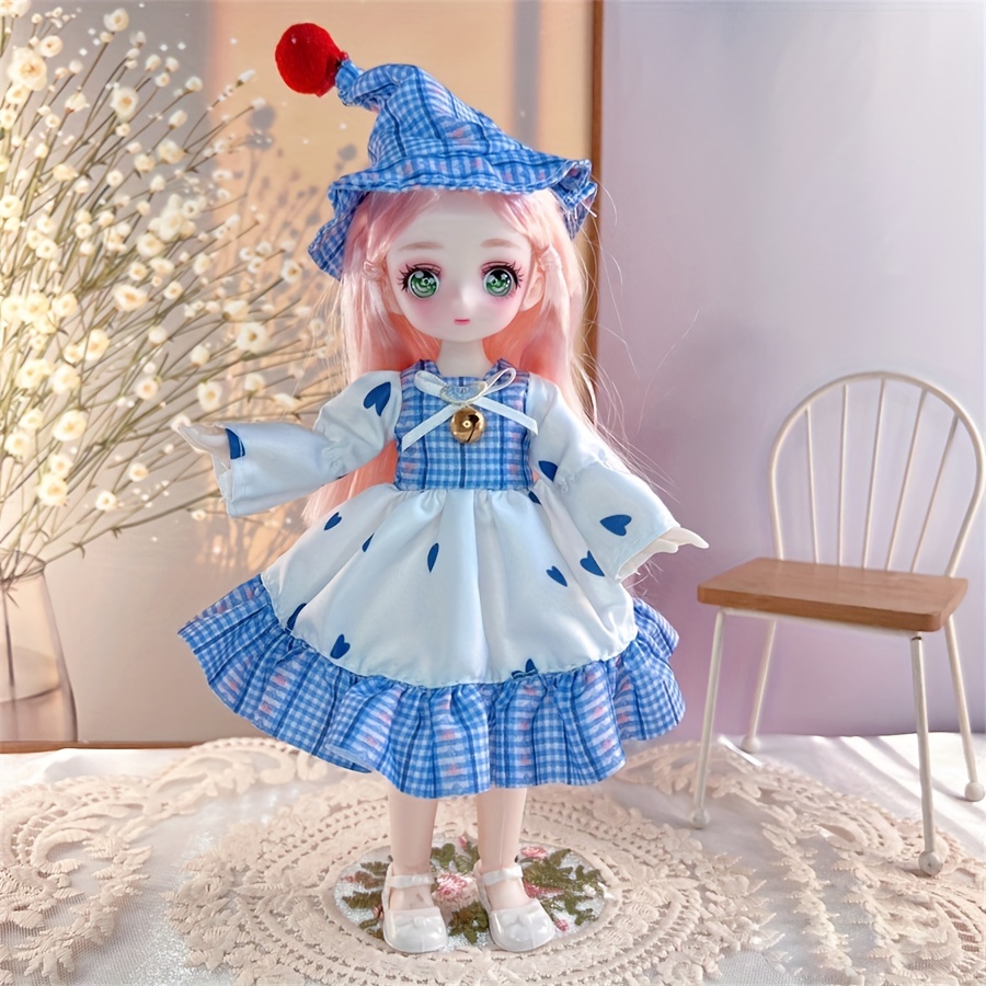 28cm Anime Doll Full Set 1/6 Bd Comic Doll with Clothes Girls Diy Dress Up  Toy Gifts