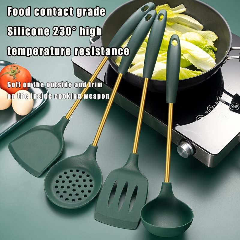 Food Grade Silicone Cooking Utensils Set Heat Resistant Cooking Utensils  Kitchen Non-Stick Kitchenware Kitchen Accessories