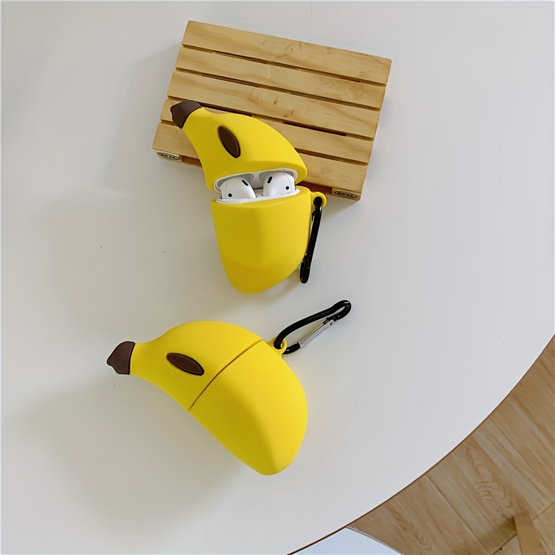 

Cute Cartoon Anime Banana Fruit Earphone Protective Case Silicone Headphone Case For Airpods 1/2/3/pro Halloween Gifts