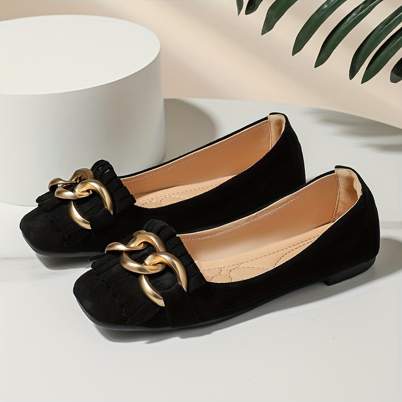 Metal decorative single shoes women main image 0