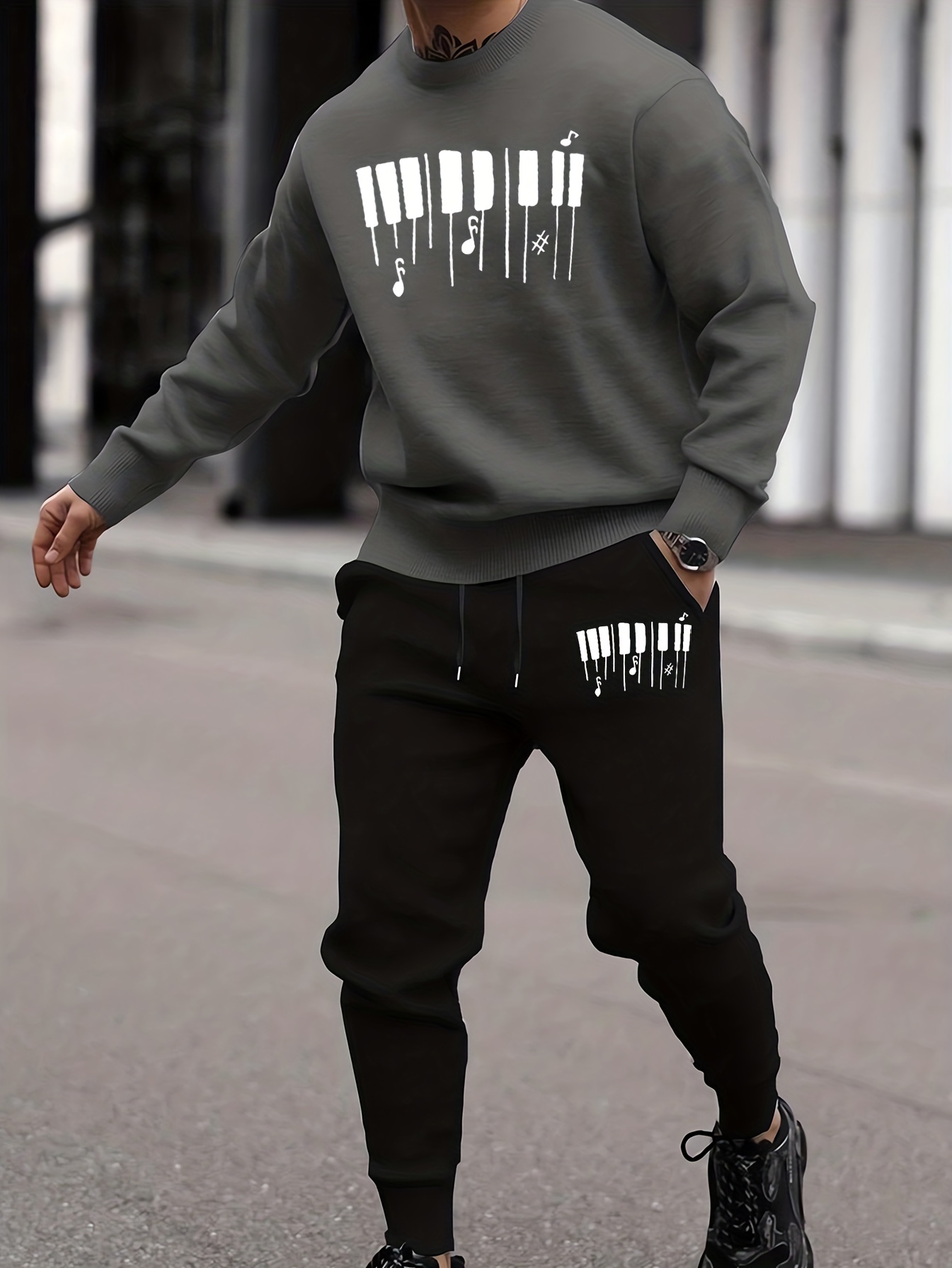 crewneck matching set