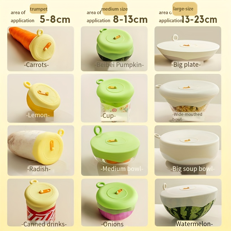 Multifunctional Silicone Stretch Lid Universal Silicone Food - Temu