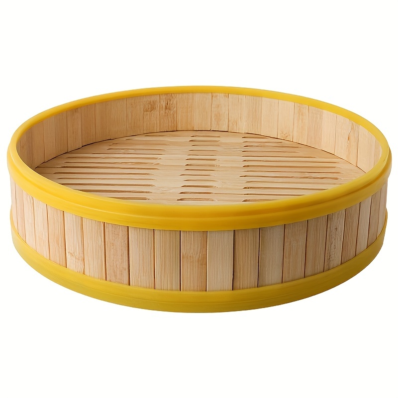 Plastic Steamer Rubber sided Bamboo Basket Mini Dim Sum - Temu