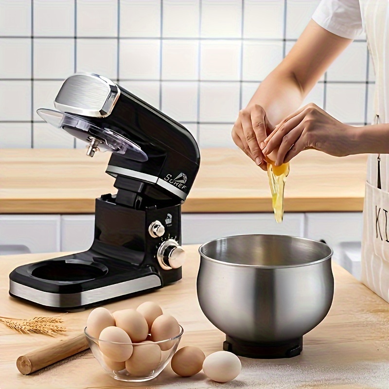 Fully Automatic Multi-functional Kitchen Electric Mixer, 4.5Qt Automatic  Dough Mixer, Home Whisk, Electric Food Mixer, Stand Mixer Cook MachineFully  A