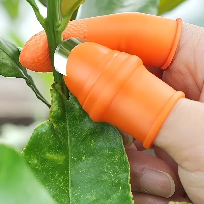 Silicone Thumb Knife Finger Protector Gears Cutting Vegetable Harvesting 