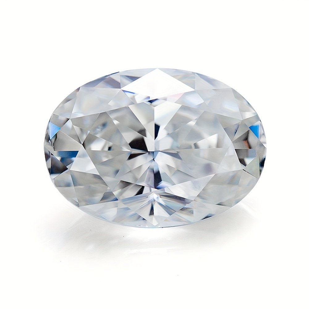 GRA モアッサナイト ダイヤモンド 0.1ct 5ct ホワイト オーバル D GH 
