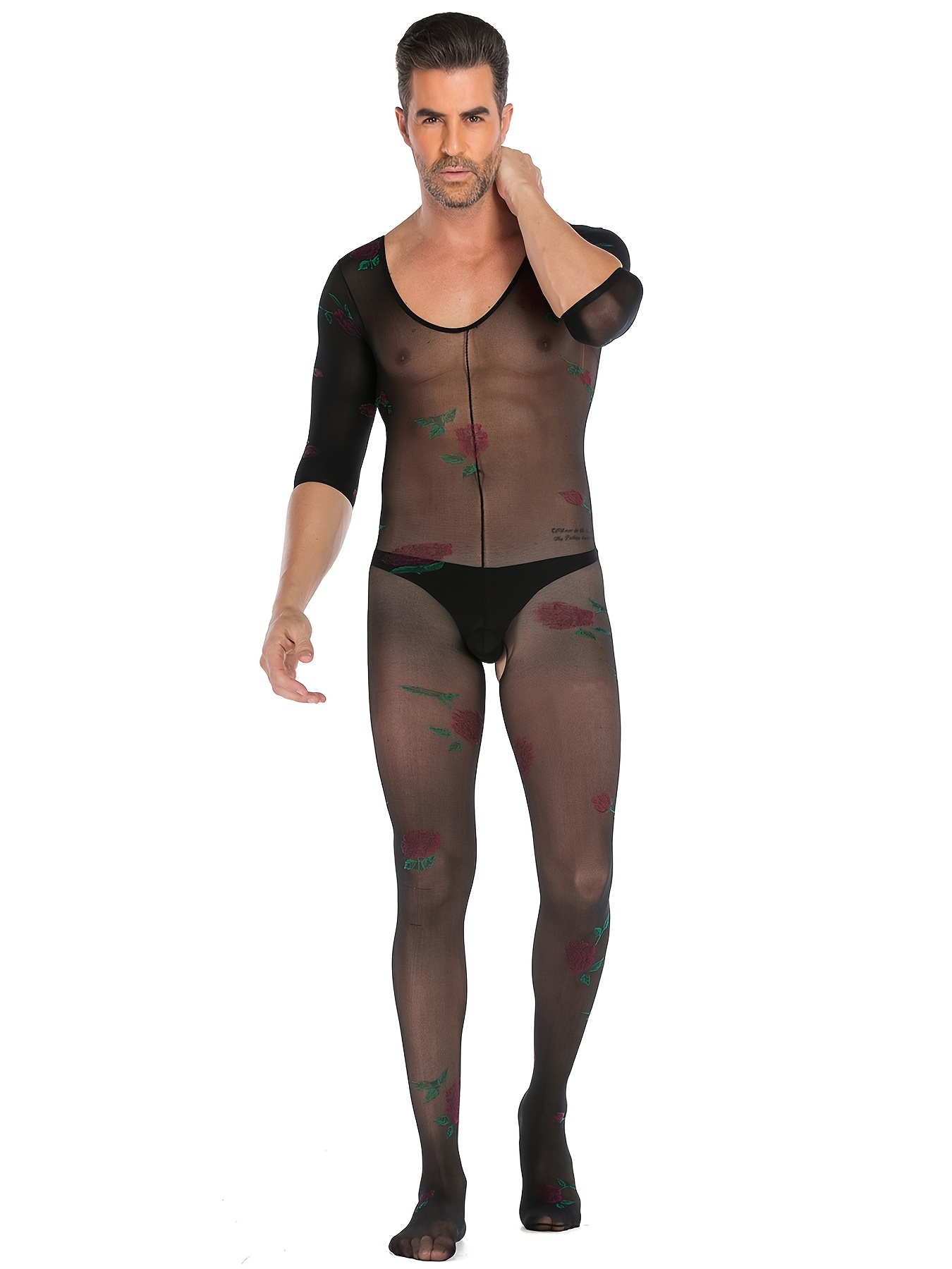 Bodystocking for Ladies Crotchless See-Through Temptation Shapewear Body  Tights