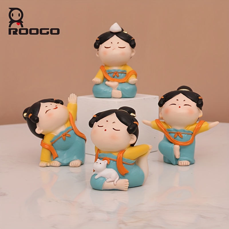 Vilead Sandstone Resin Cute Sleepy Monk Figurines Interior - Temu