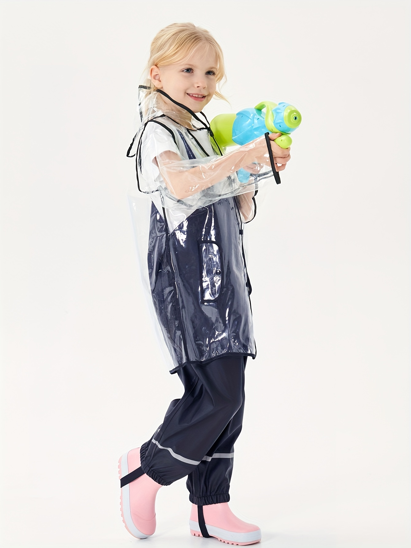 Pantalon De Pluie Avec Bretelles Pour Enfants Imperméable - Temu Belgium