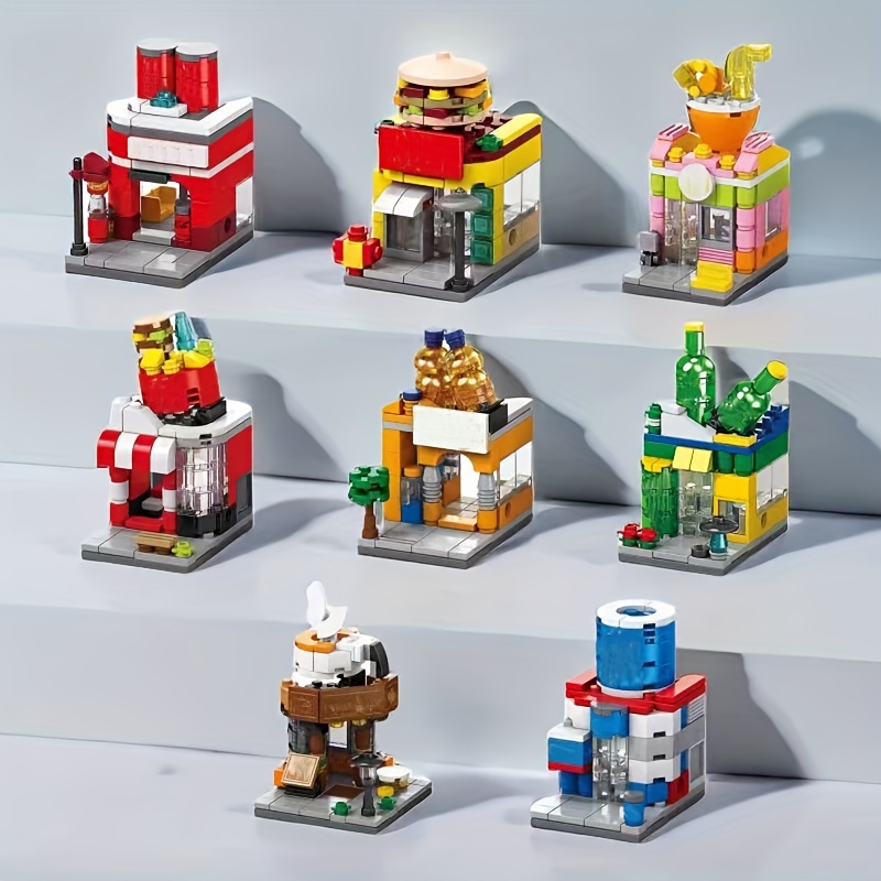 12 pièces blocs de construction jouets petite particule bricolage