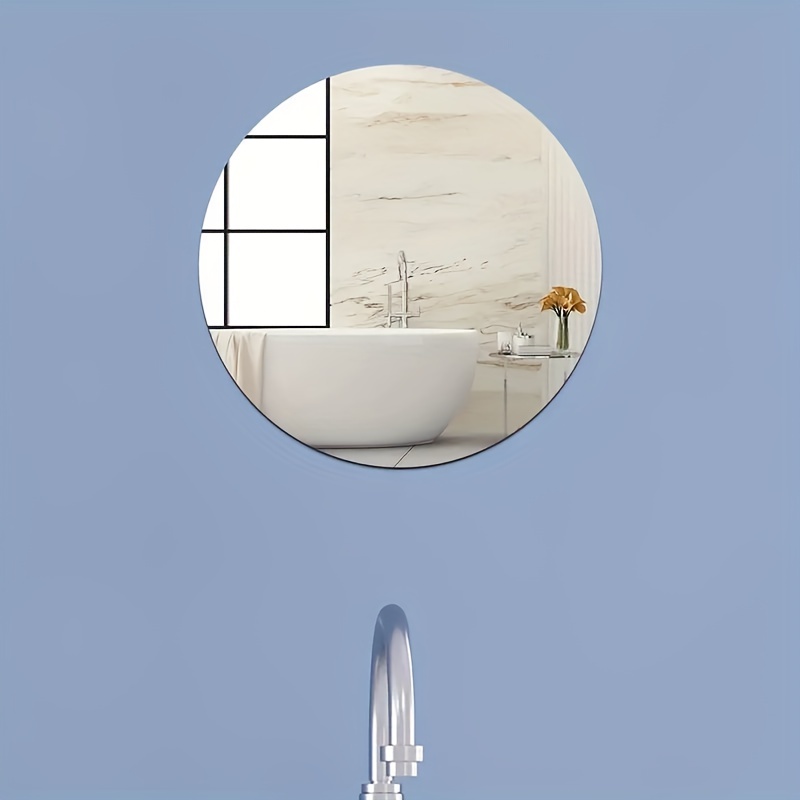 1pc Einfacher Runder Spiegel aufkleber Badezimmer - Temu Germany