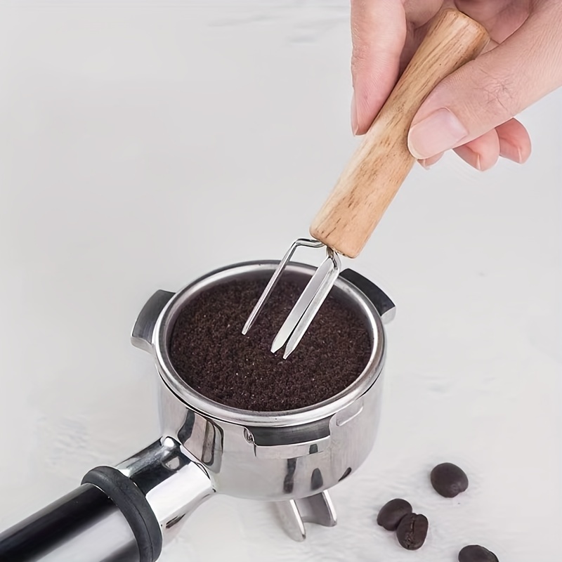 1pc,WDT Tool Espresso Distribution Tool, 0.4mm Espresso Stirrer Espresso  Needle Distributor, Stainless Steel Pine Powder Needle, Coffee Maker  Accessor