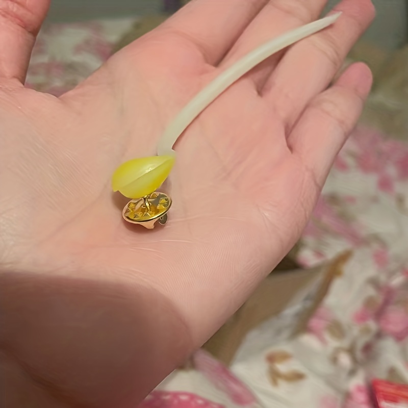 Quirky Bean Sprout Brooch Simulation Food Design For Students