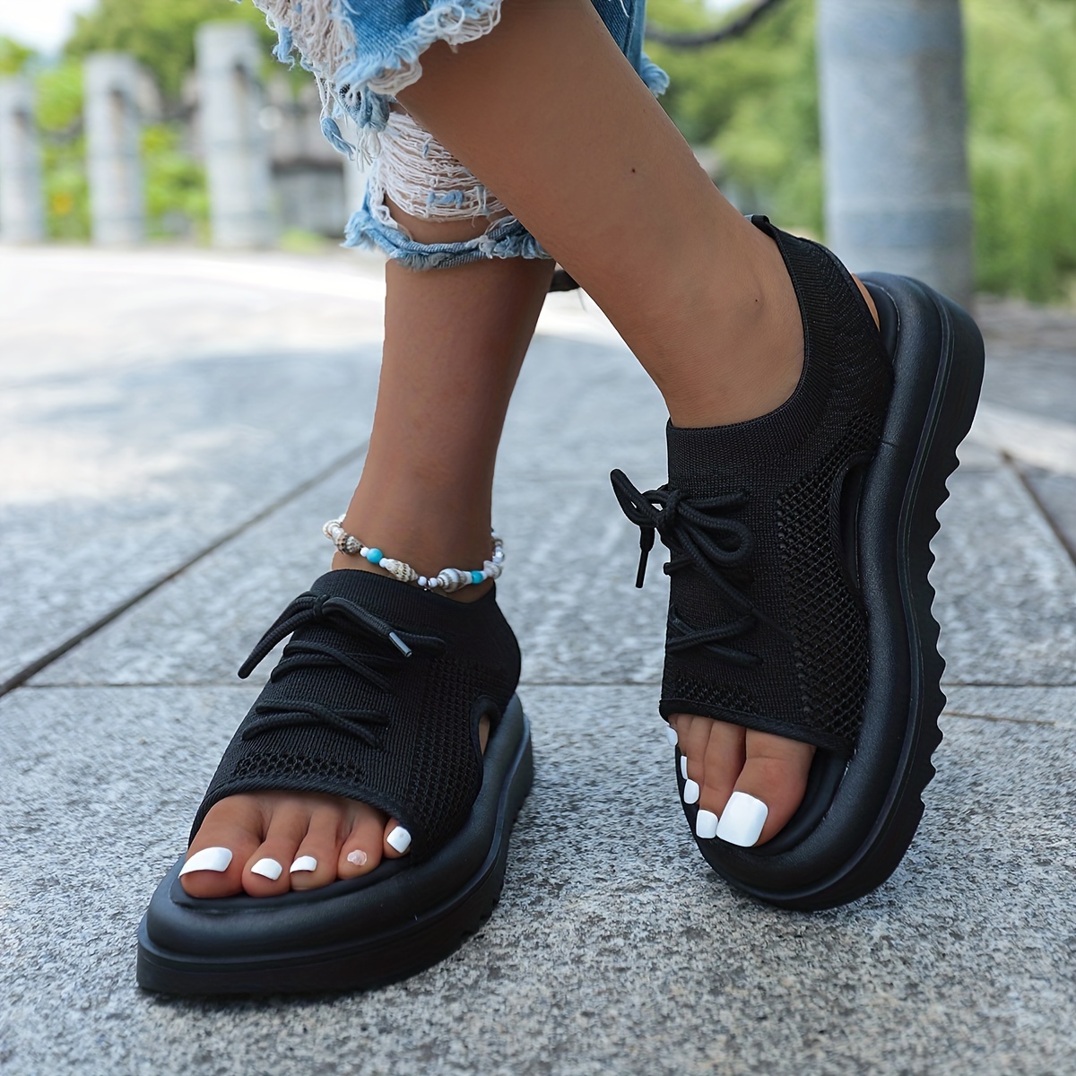 Platform best sale athletic sandals